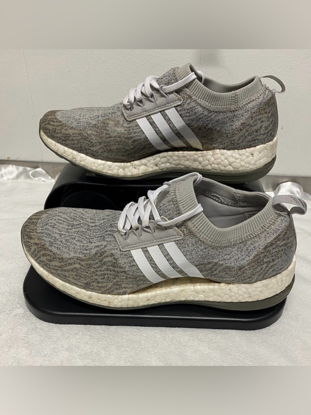 Adidas  Women’s Size 7 Pure Boost XG Gray Knit Running Shoes